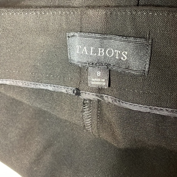 Talbots Heritage Black Straight Leg Dress Suit Pant Available in Sizes 6 & 8 - Picture 6 of 7